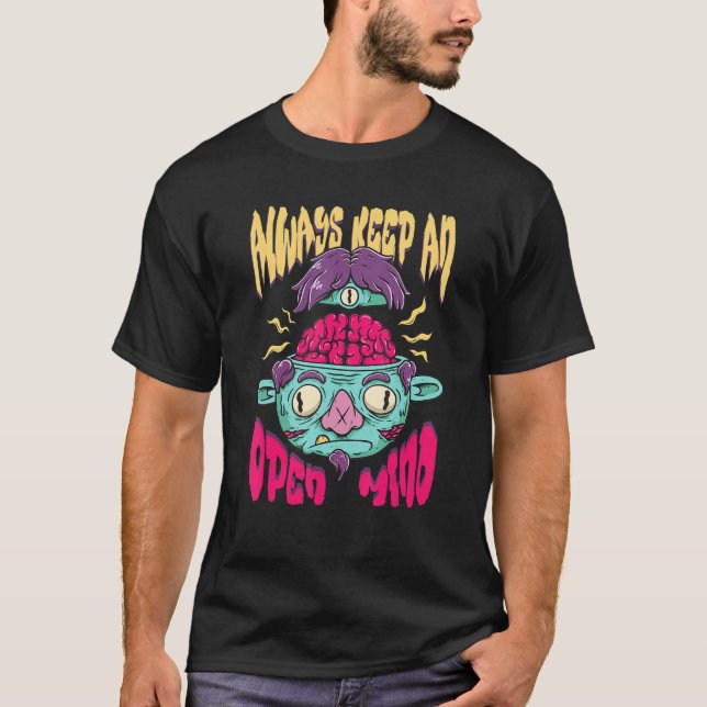 Camiseta Open Mind Weirdcore Alt Estético Indie Positive S (Anverso)