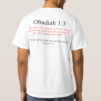 Camiseta Open Source Traducción Obadías 1:3