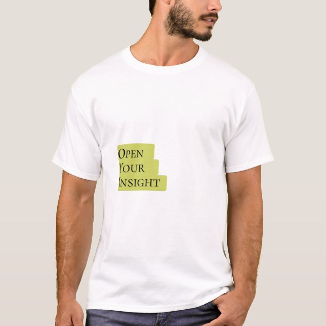Camiseta Open Your Insight – Men's Bold Minimalist T-Shirt  (Anverso)