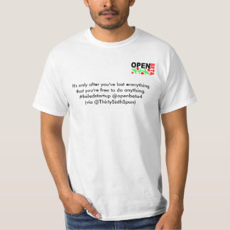 Camiseta openbeta4, es solamente después que usted ha