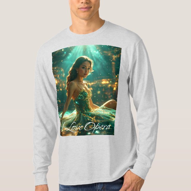 CAMISETA ÓPERA - AMO LA ÓPERA (Anverso)