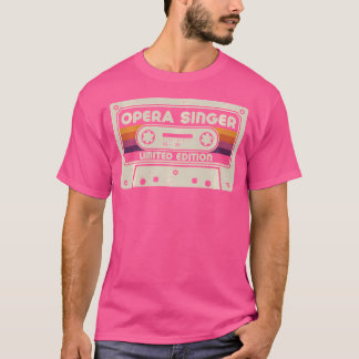 Camiseta Ópera cantante empleo título profesión vintage
