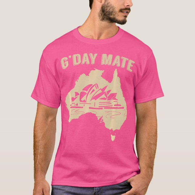 Camiseta Ópera de Sídney G'Day Mate Gday Australiano Aussie (Anverso)