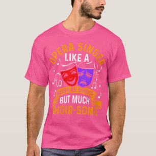 Camiseta Ópera de teatro femenina canta coro musical cantan
