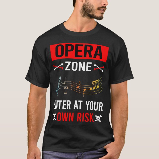 Camiseta Ópera de zona de riesgo (Anverso)