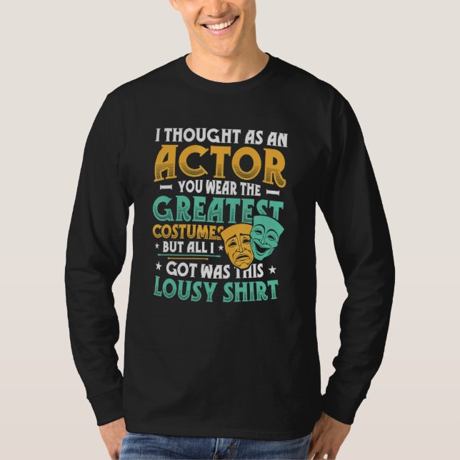 Camiseta Ópera dramática actores de teatro musical actúan e (Anverso)