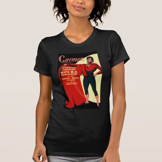 Camiseta Ópera federal Carmen del proyecto de la música de (Anverso)