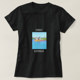Camiseta Ópera House Sydney Harbour con vistas al agua T-Sh