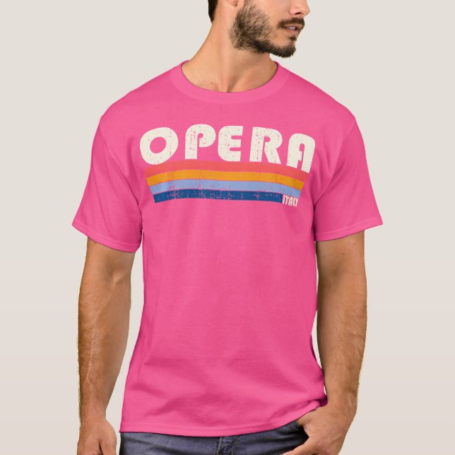 Camiseta Ópera Italia estilo retro 70S 80S (Anverso)