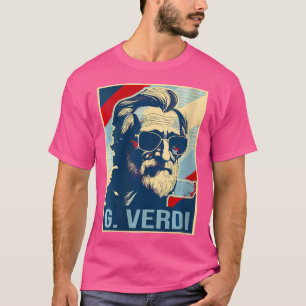 Camiseta Ópera italiana Poster Giuseppe Verdi