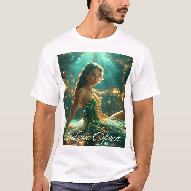CAMISETA ÓPERA - ME ENCANTA LA ÓPERA (Anverso)