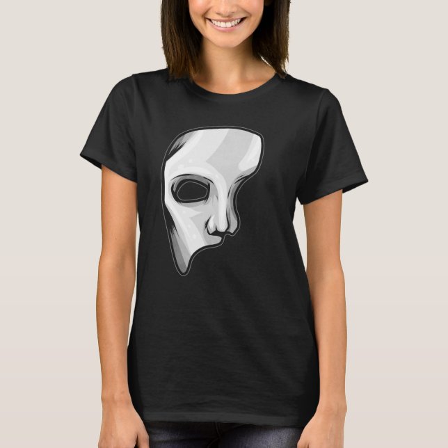 Camiseta Opera Phantom Mask Halloween (Anverso)