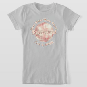 Camiseta Ópera Retro Disco Rosa PERSONALIZADA