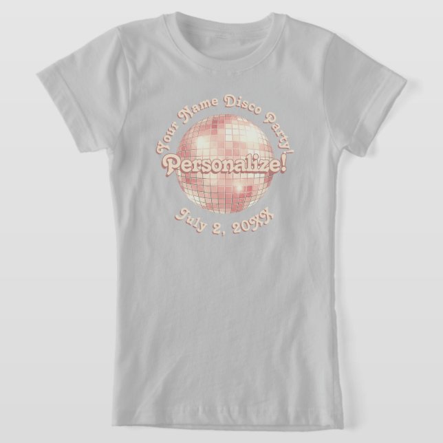 Camiseta Ópera Retro Disco Rosa PERSONALIZADA (Distribución)