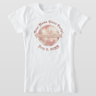 Camiseta Ópera Retro Disco Rosa PERSONALIZADA