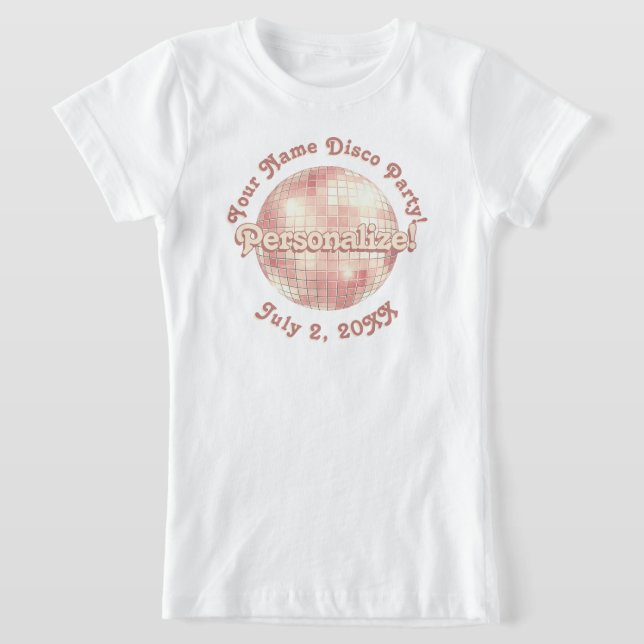 Camiseta Ópera Retro Disco Rosa PERSONALIZADA (Distribución)