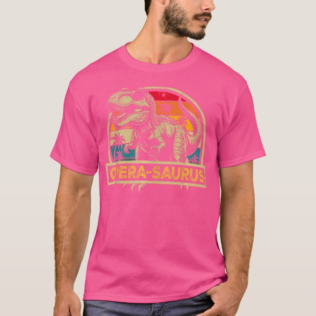 Camiseta Opera-Saurus T Rex Dinosaur Opera Saurus Familia M (Anverso)