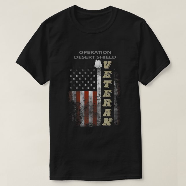 Camiseta Operación Escudo del Desierto Veterano (Diseño del anverso)