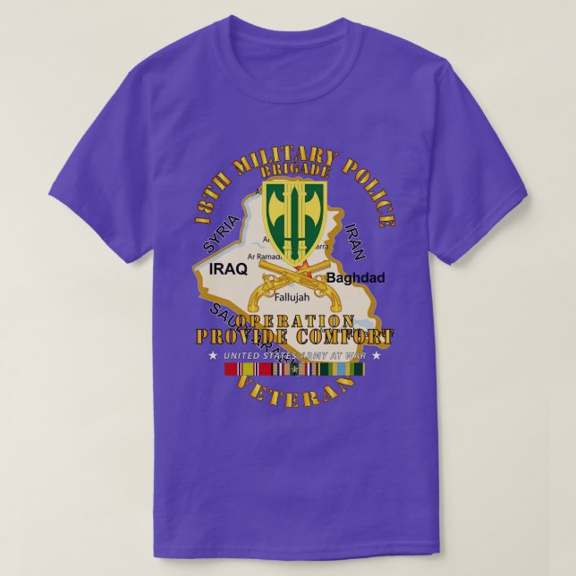 Camiseta Operación Proporcionar Confort 18ª Brigada MP con  (Diseño del anverso)