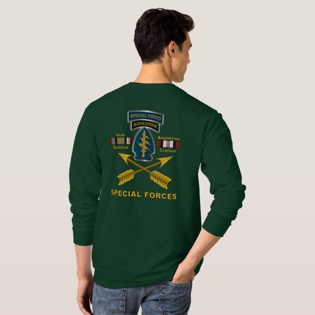 Camiseta Operaciones especiales del ejército Veteranos de I (Reverso completo)