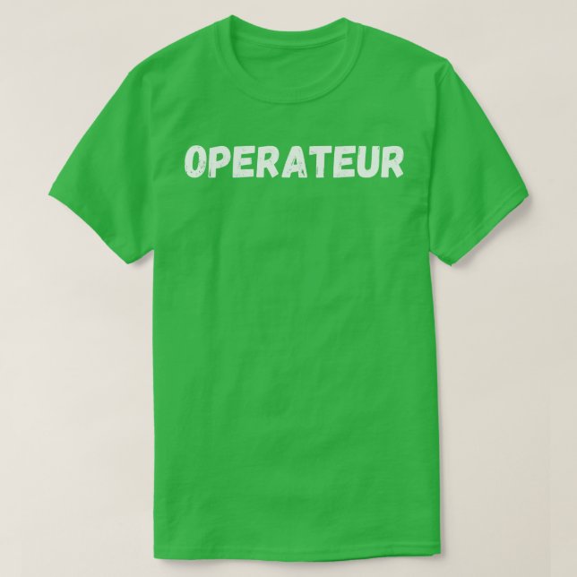 Camiseta operador (Diseño del anverso)