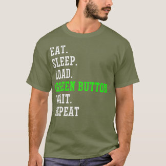 Camiseta Operador CNC Machinist Gracioso Botón Verde