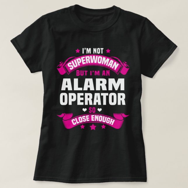 Camiseta Operador de alarma (Diseño del anverso)