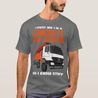 Camiseta Operador de bomba de hormigón de trabajo concreto