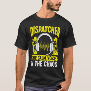 Camiseta Operador de bomberos y policía del 911, voz tranqu