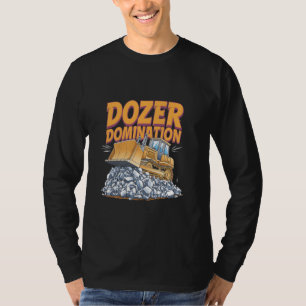 Camiseta Operador de Bulldozer Trabajador de Construcción M