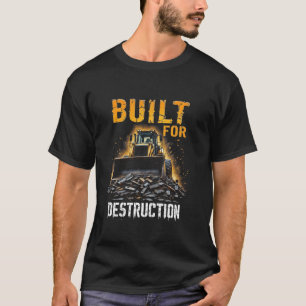 Camiseta Operador de bulldozer Trabajador de la construcció