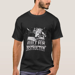 Camiseta Operador de bulldozer Trabajador de la construcció
