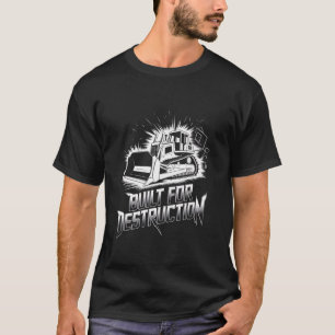 Camiseta Operador de bulldozer Trabajador de la construcció