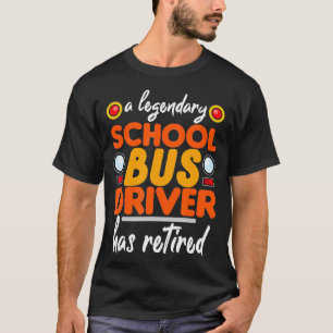 Camiseta Operador de bus retirado de retiro de conductor de