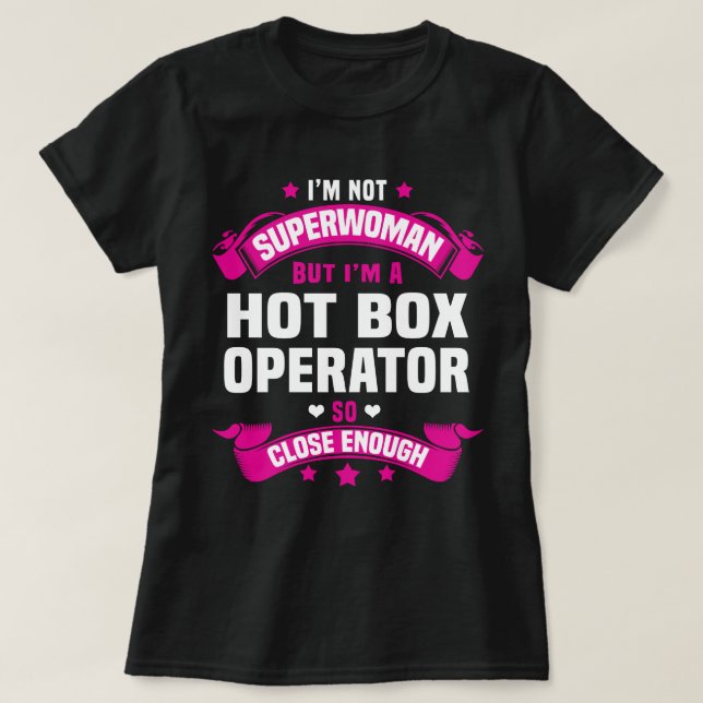 Camiseta Operador de caja caliente (Diseño del anverso)