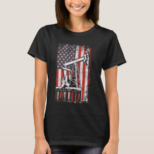 Camiseta Operador de campo petrolero estadounidense de band