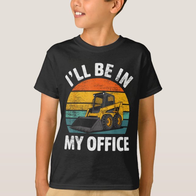 Camiseta Operador de cargadora compacta Construcción Equipo (Anverso)