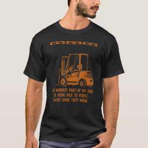 Camiseta Operador de carretillas elevadoras de horquilla ce