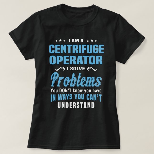 Camiseta Operador de centrifugadoras (Diseño del anverso)