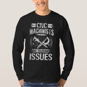 Camiseta Operador De Cnc Para Hombres Dad Machine Operators