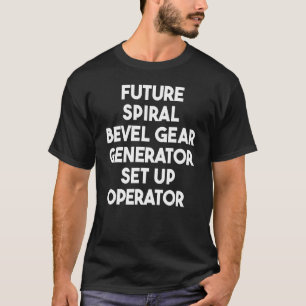 Camiseta Operador de configuración del generador de engrana