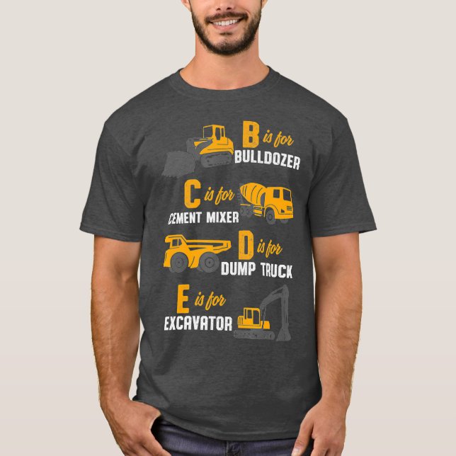 Camiseta Operador de construcción de equipos pesados (Anverso)