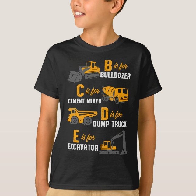 Camiseta Operador de construcción de equipos pesados (Anverso)