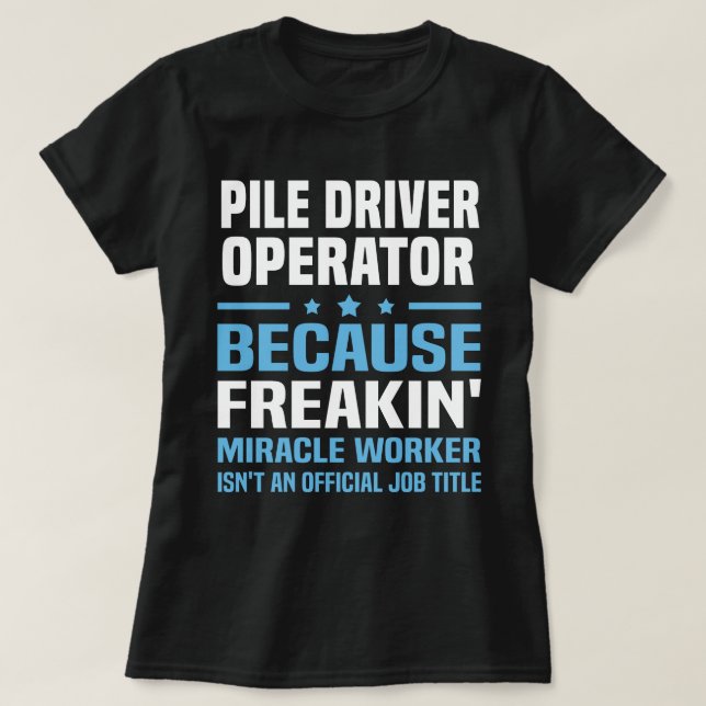 Camiseta Operador de controlador de Pile (Diseño del anverso)