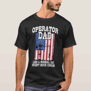 Camiseta Operador De Crane Dad Cuarto De Julio Padre De Ban