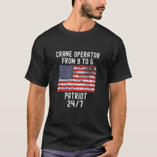 Camiseta Operador De Crane Patrio Patriótico 4 De Julio Usa