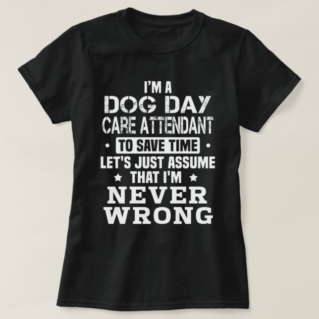 Camiseta Operador de cuidado del día del perro (Diseño del anverso)