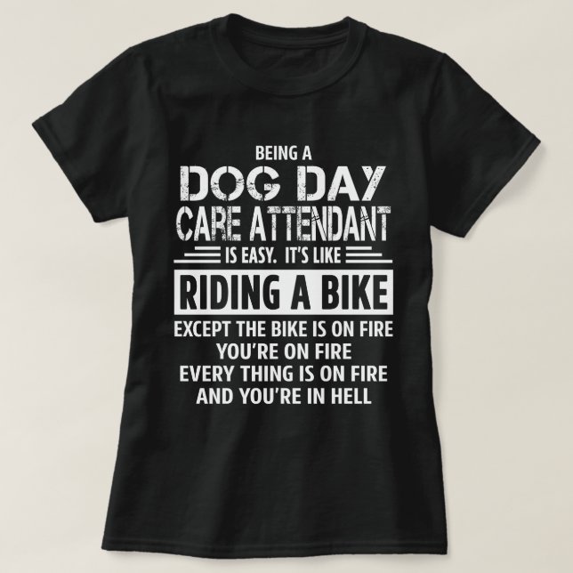 Camiseta Operador de cuidado del día del perro (Diseño del anverso)