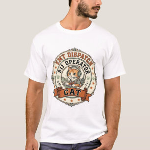 Camiseta Operador de despacho de EMT 911 Cat Operador de de