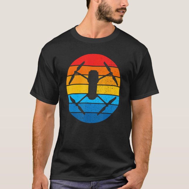 Camiseta Operador de drones piloto Quadcopter 5 (Anverso)